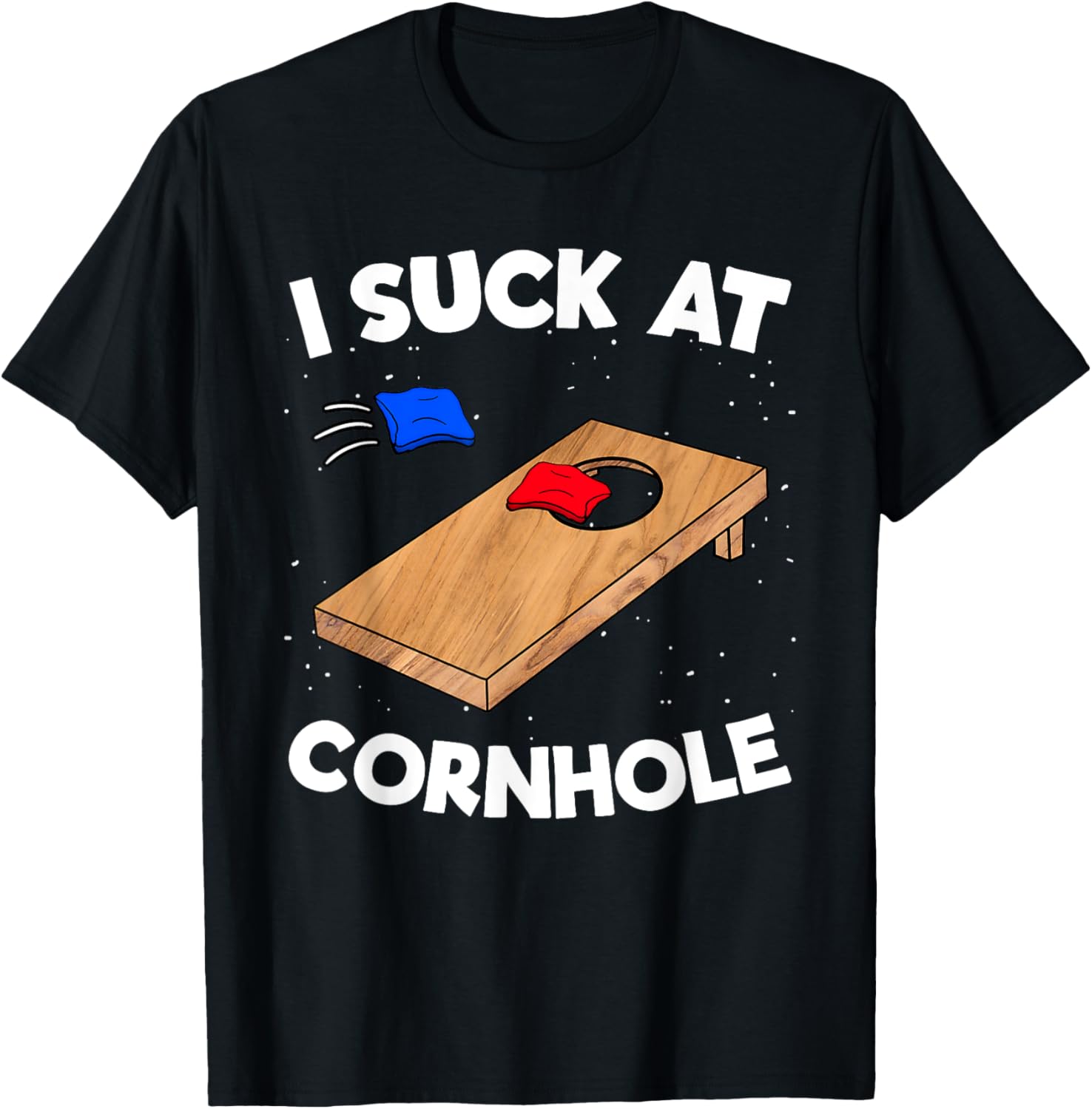 I Suck At Cornhole Funny Cornholeteam Bean Bag