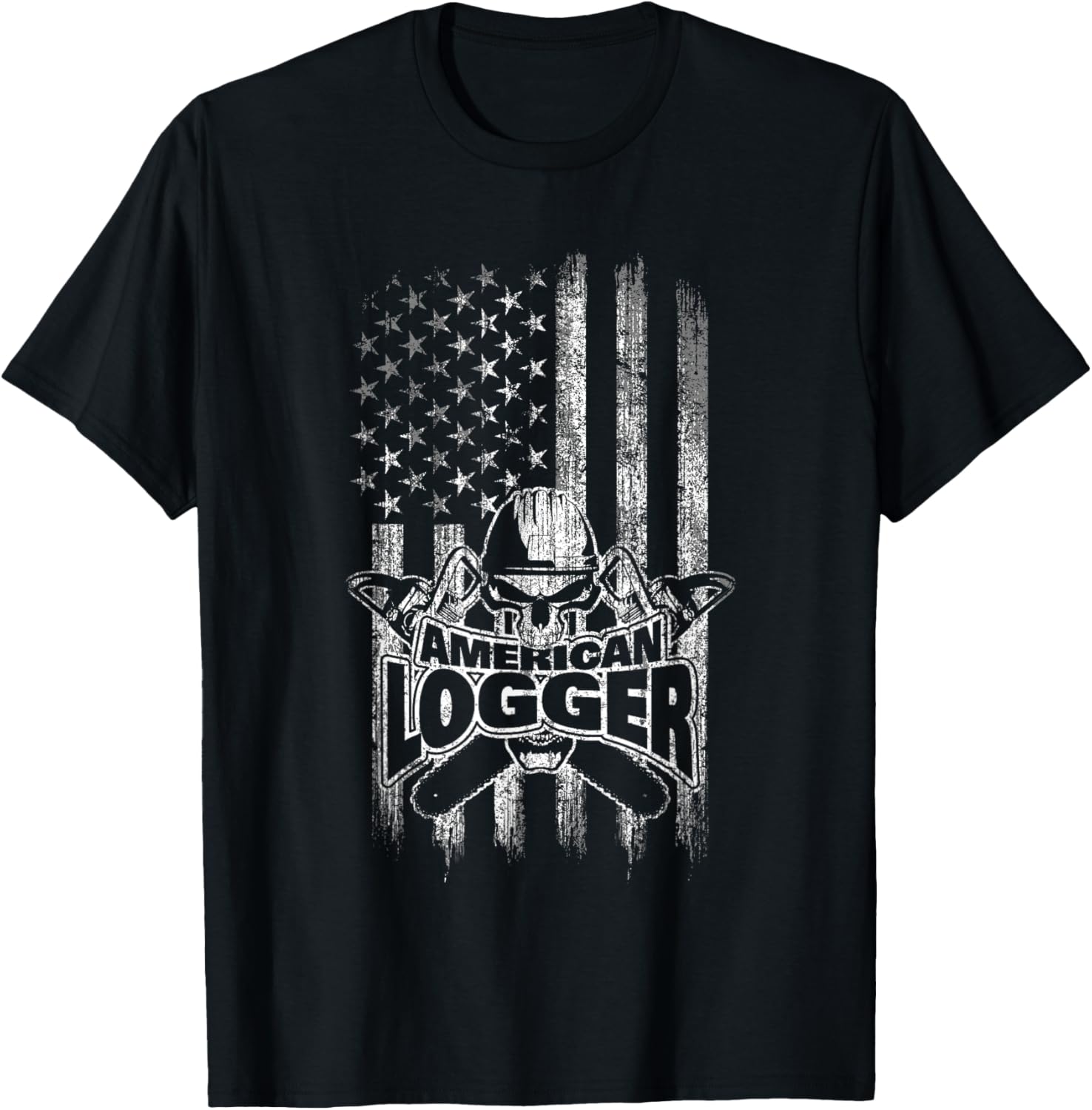 Logger T Shirt American Flag