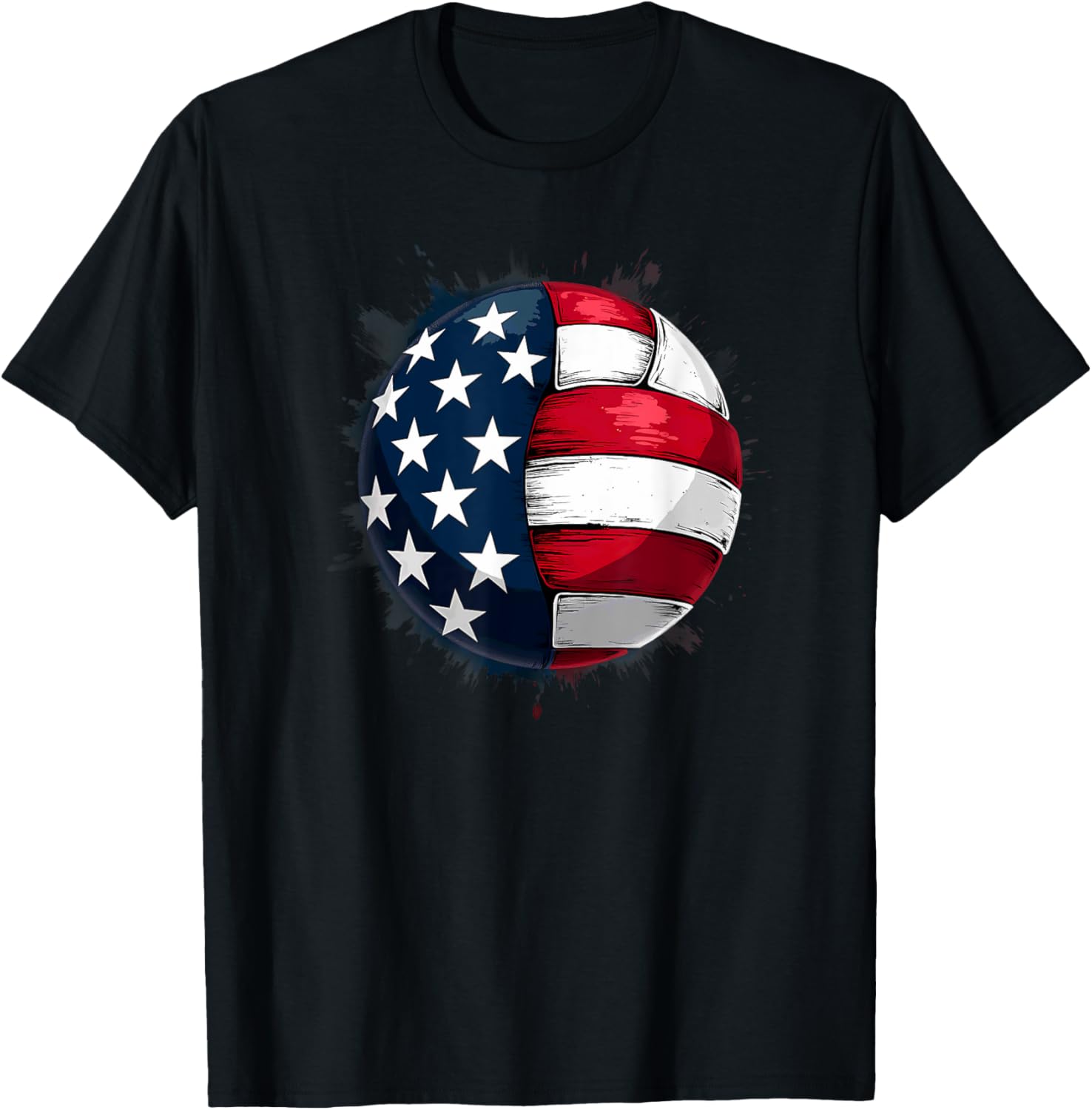 Patriotic American Flag Volleyball