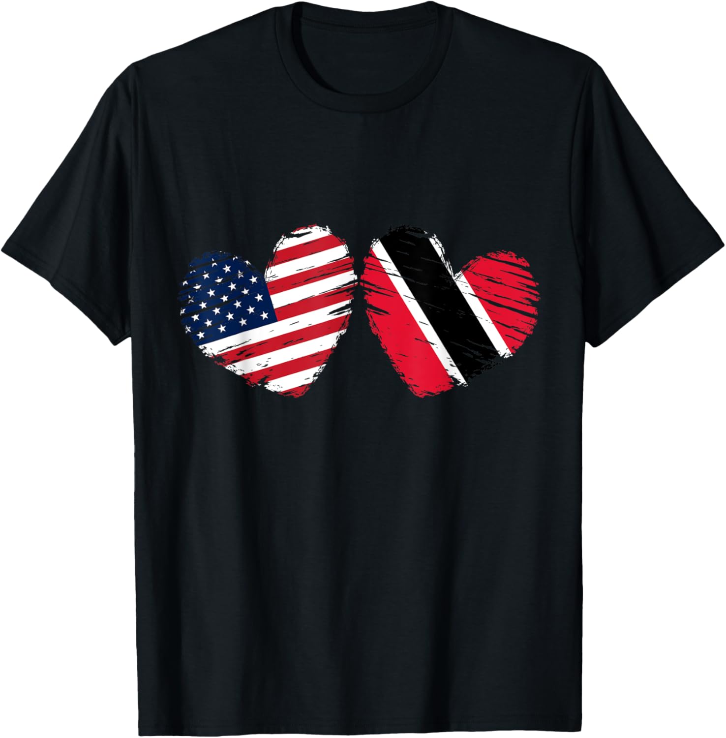 Usa Trinidad And Tobago Flag Heart Trinbagonian American