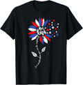 4Th Of July Be Kind Sunflower Usa American Flag Kindness