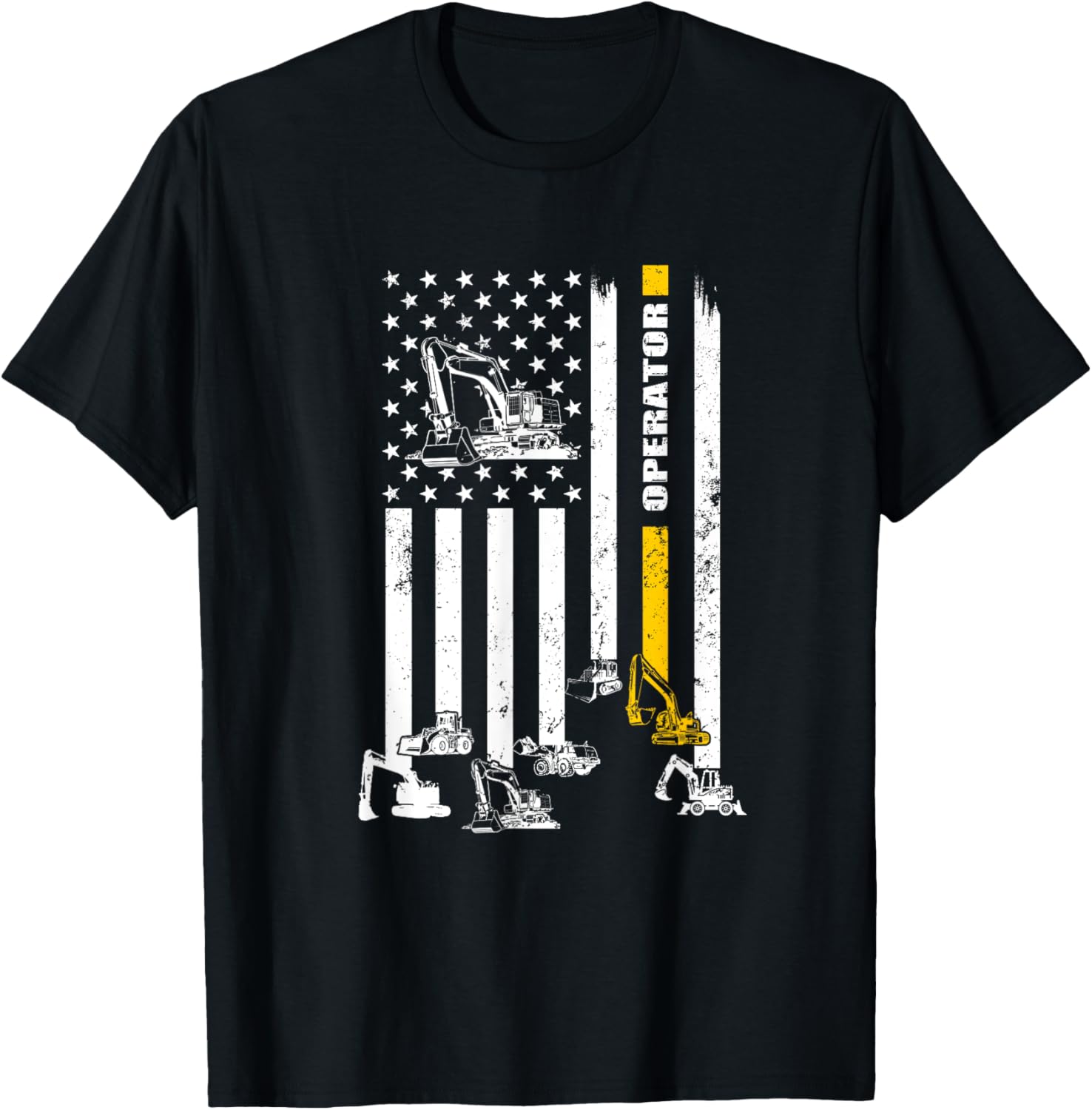 Heavy Equipment Operator Usa Flag Operator Gift
