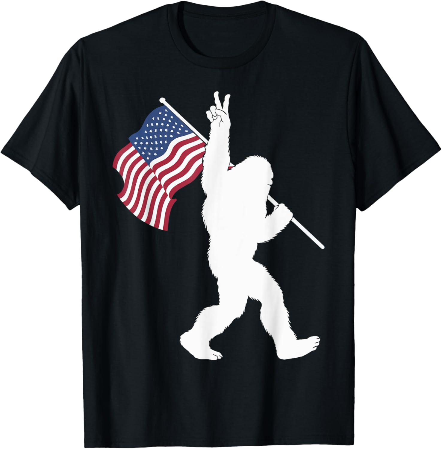 Bigfoot Usa Flag