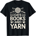 Cats Books And Yarn Crocheter Funny Crocheting