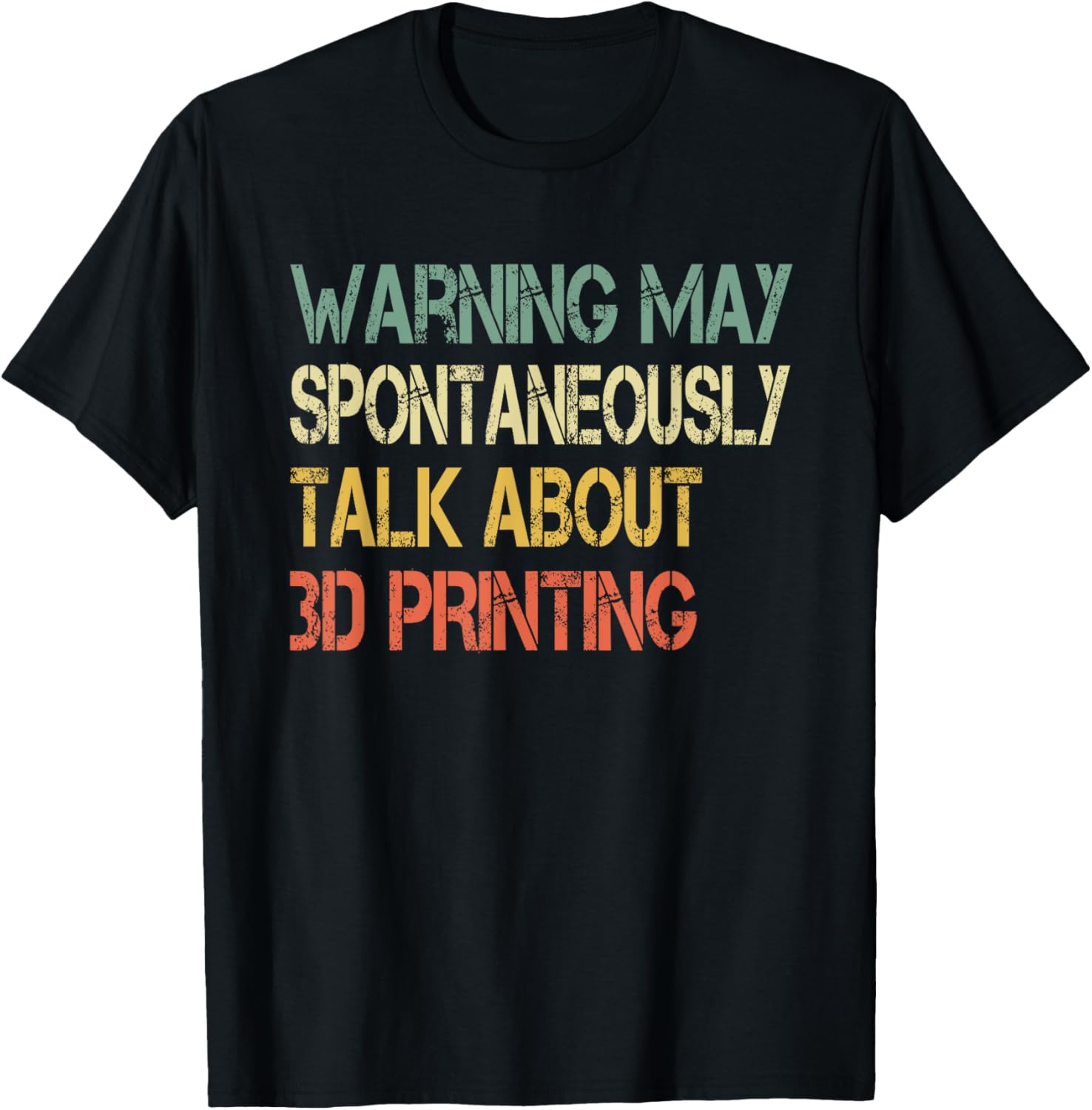 Funny Retro Warning May Spontaneously Talk About 3D Printing