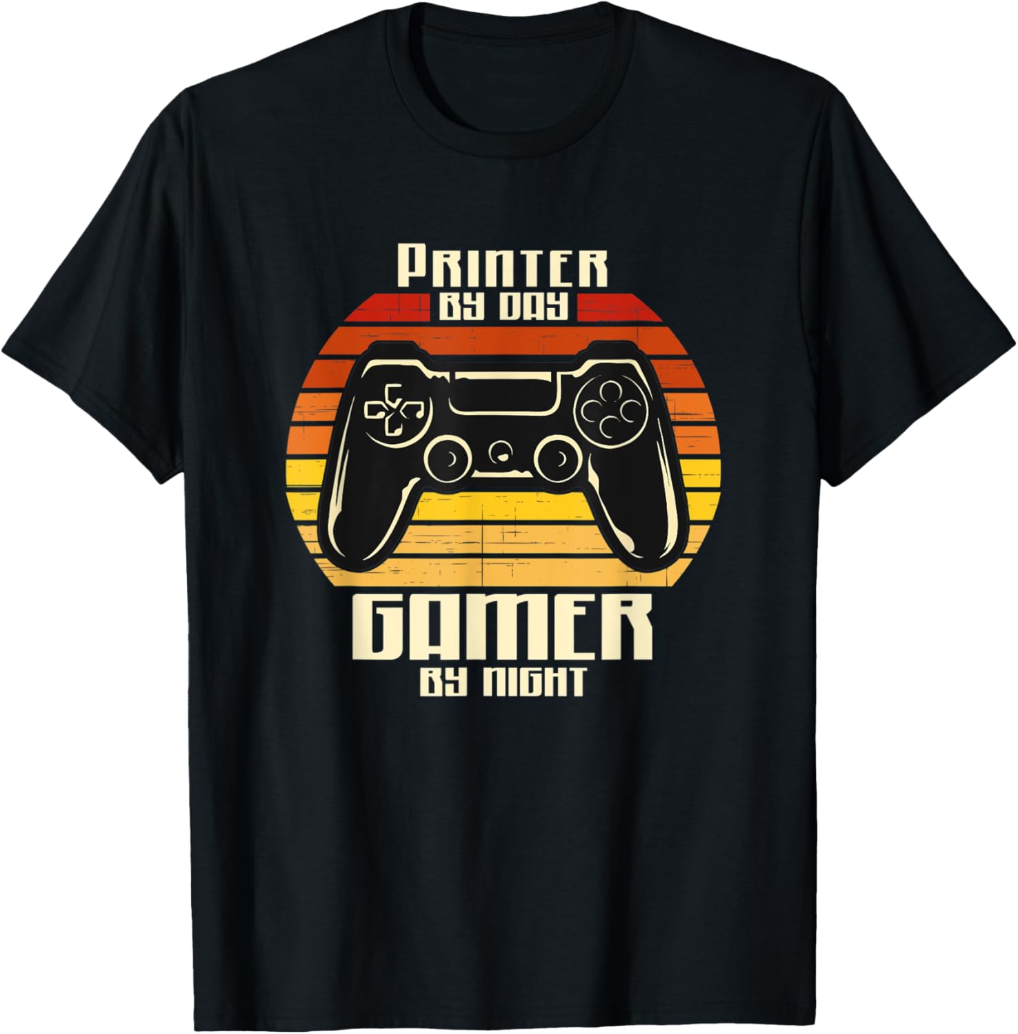 Printer By Day Gamer By Night Retro Gift