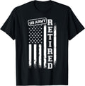 Us Army Retired American Flag Vintage Patriotic