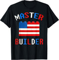 Master Builder Usa Building Blocks Us Brick Flag Patriotic
