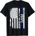 Mens Best Poppy Ever Fathers Day American Flag