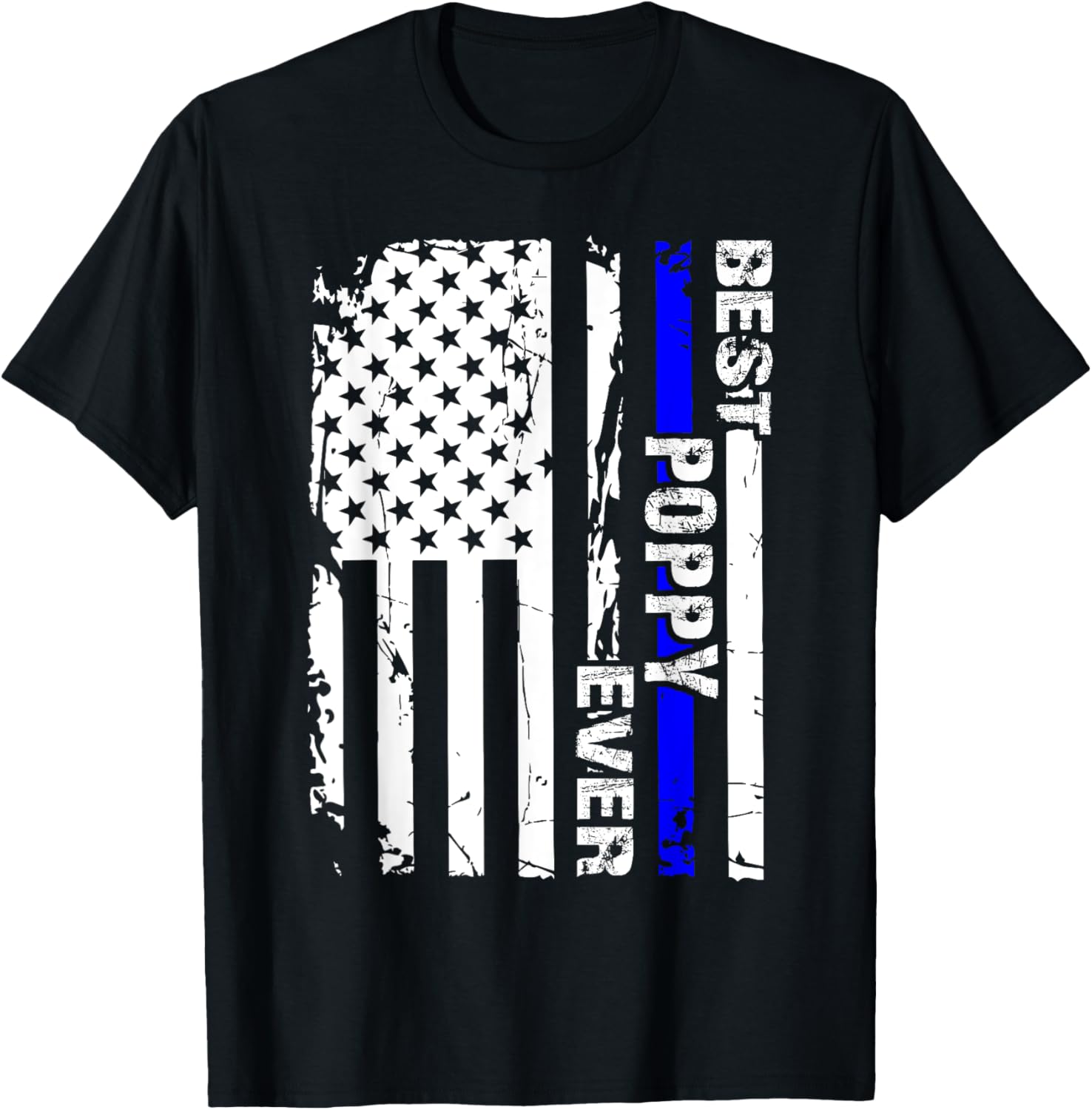Mens Best Poppy Ever Fathers Day American Flag