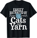 Easily Distracted by Cats and Yarn - Knitting Crocheting