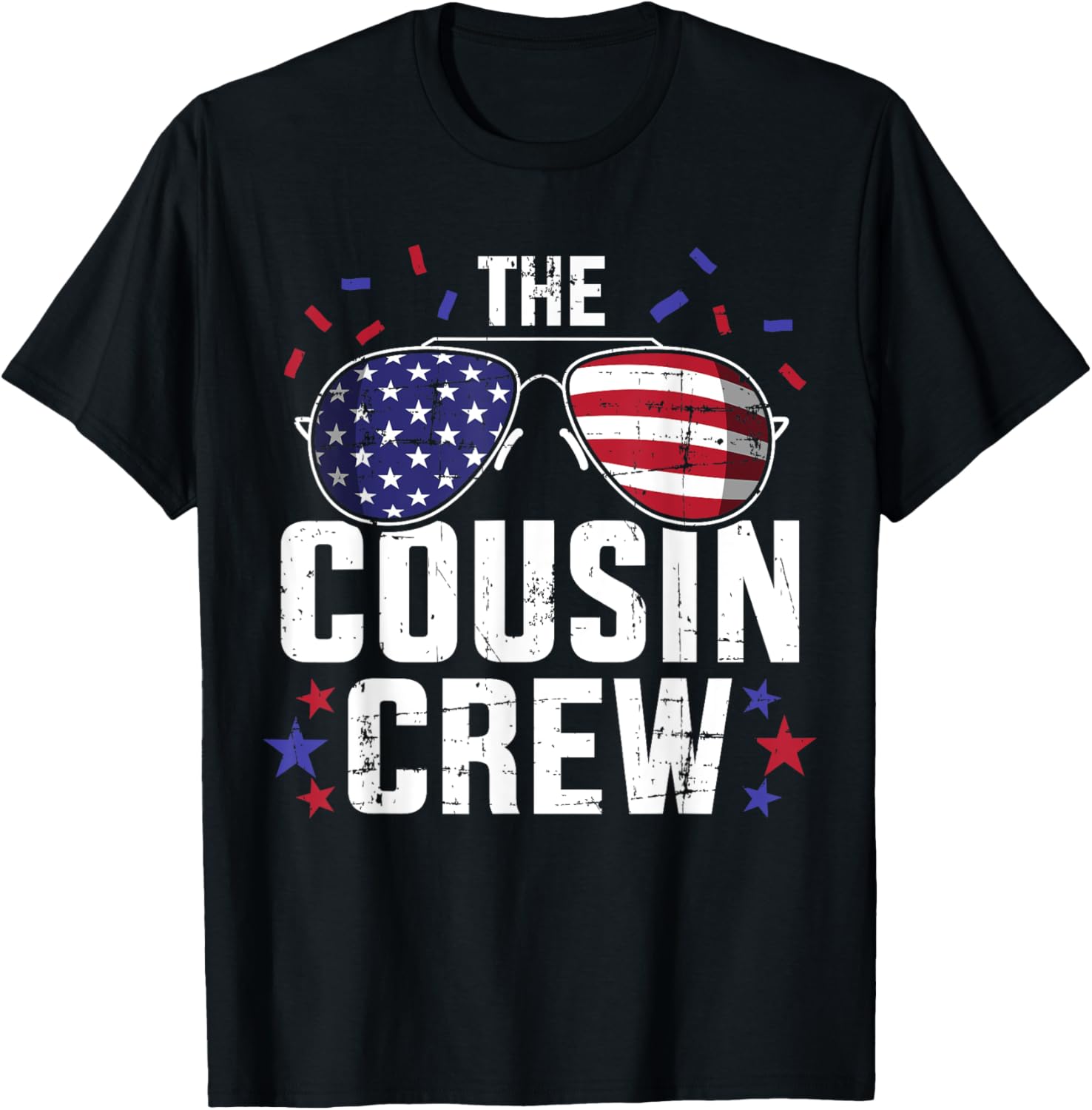 The Cousin Crew With Us American Flag For 4Th Of July