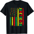 Mens Juneteenth 1865 American Flag Freedom African June 19Th