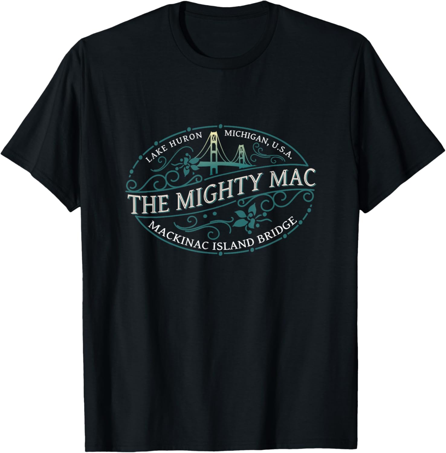 Mackinac Island Bridge Michigan Usa Lake Huron Souvenir