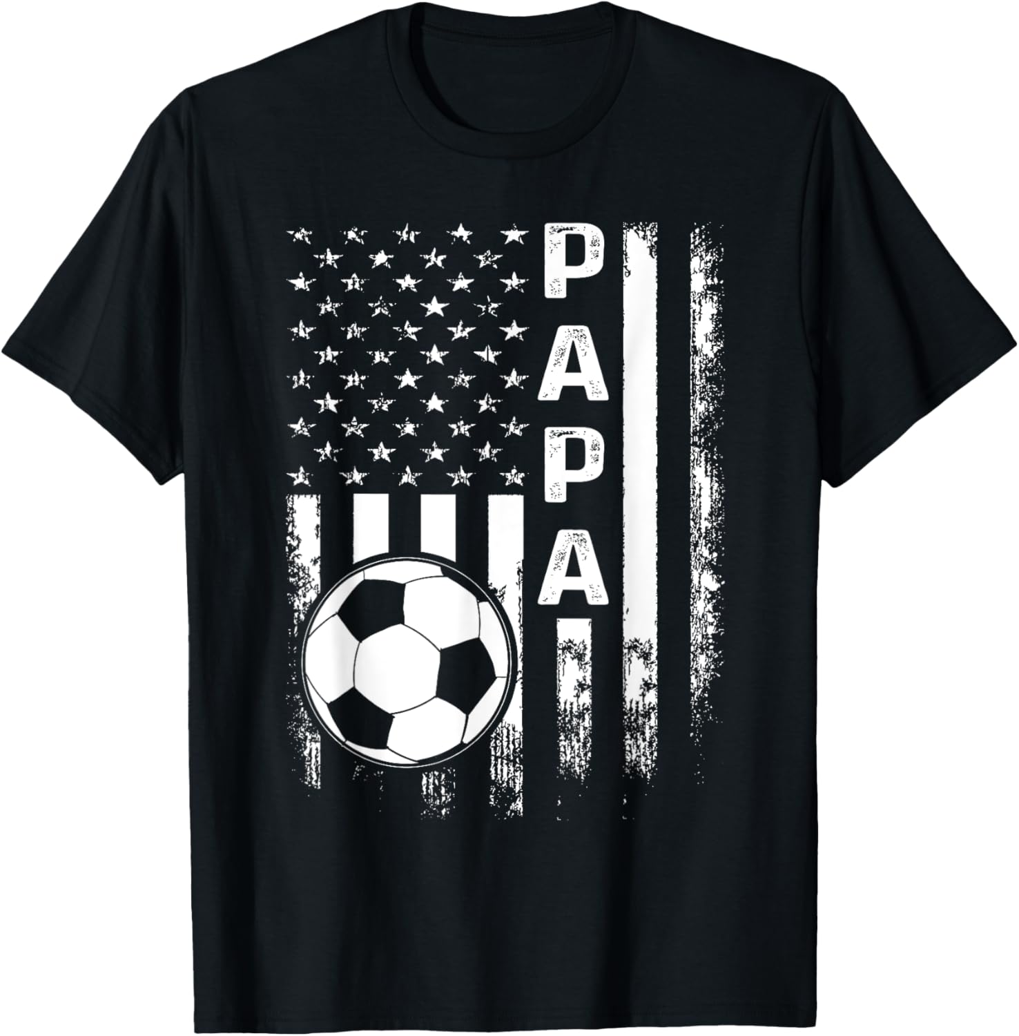 Soccer Papa American Flag Vintage Christmas Xmas