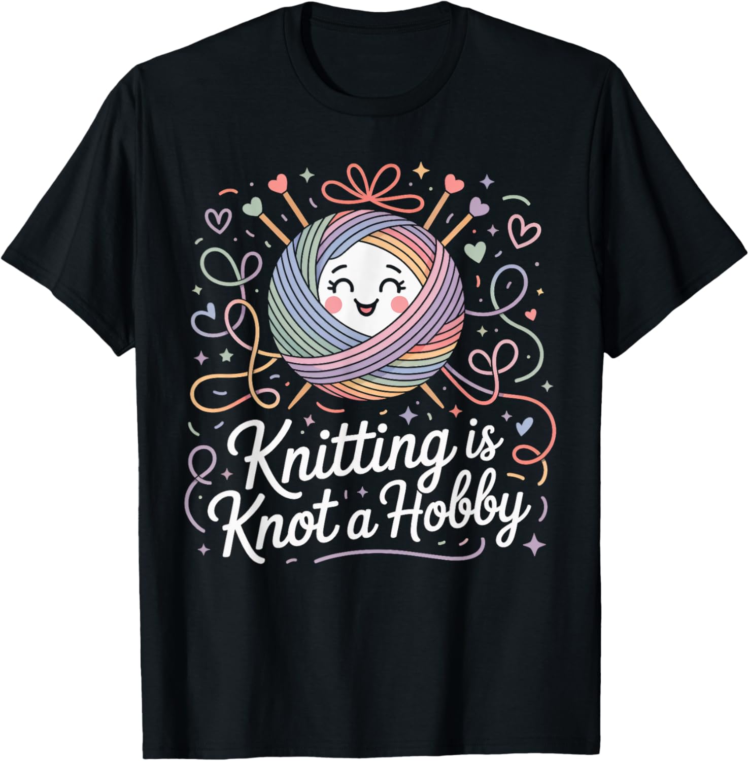 Knitting is Knot a Hobby Funny Yarn Tangle