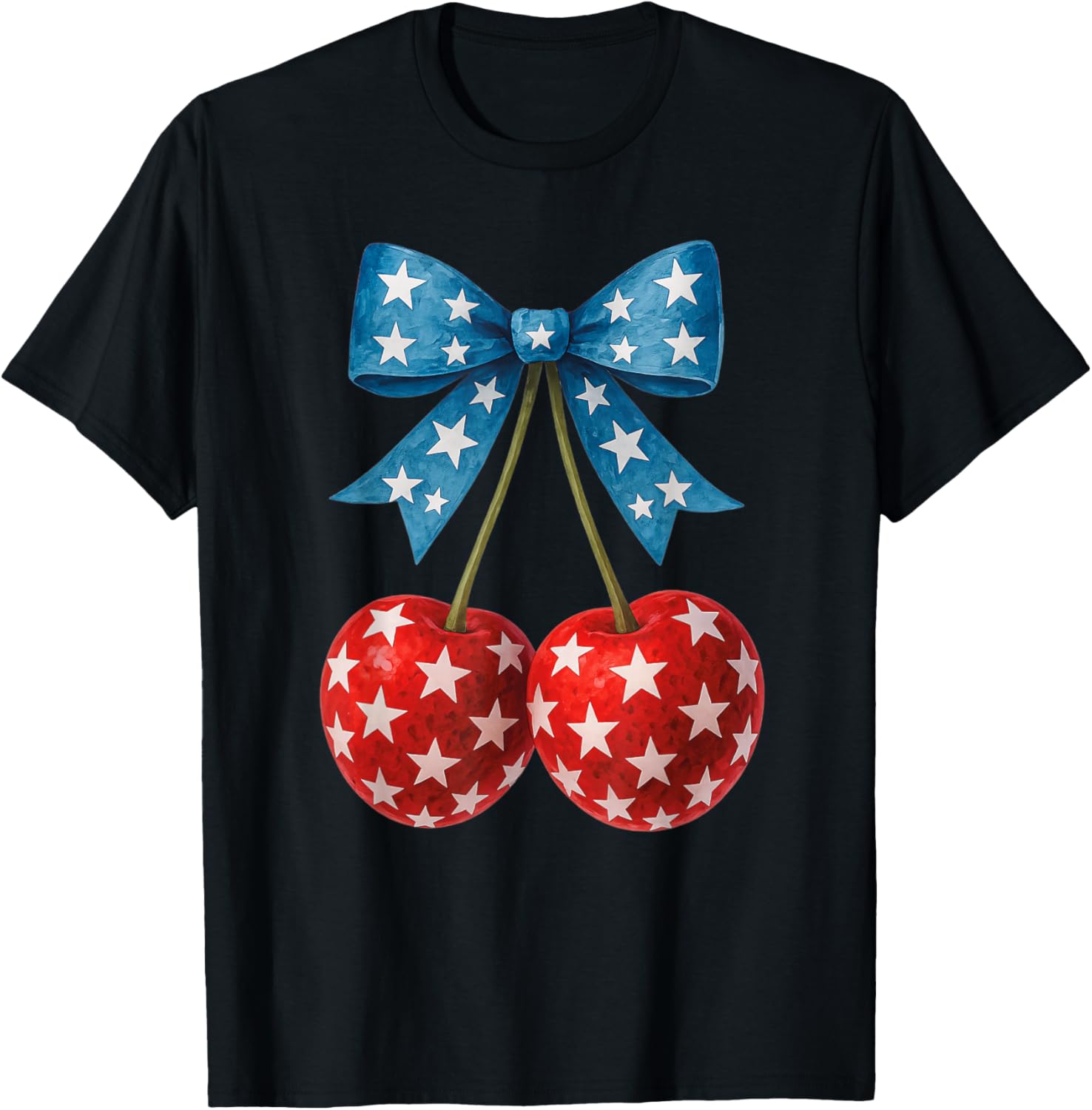 Cherries American Flag Coquette Bow Cherry 4Th Of July