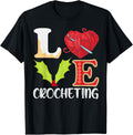 Love Crocheting Xmas Holiday Crochet Knitting Yarn Christmas