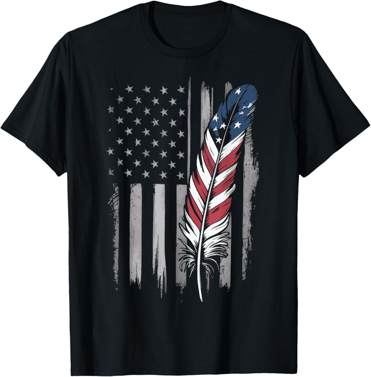 Feather Usa Flag Native American Tribal Tradition