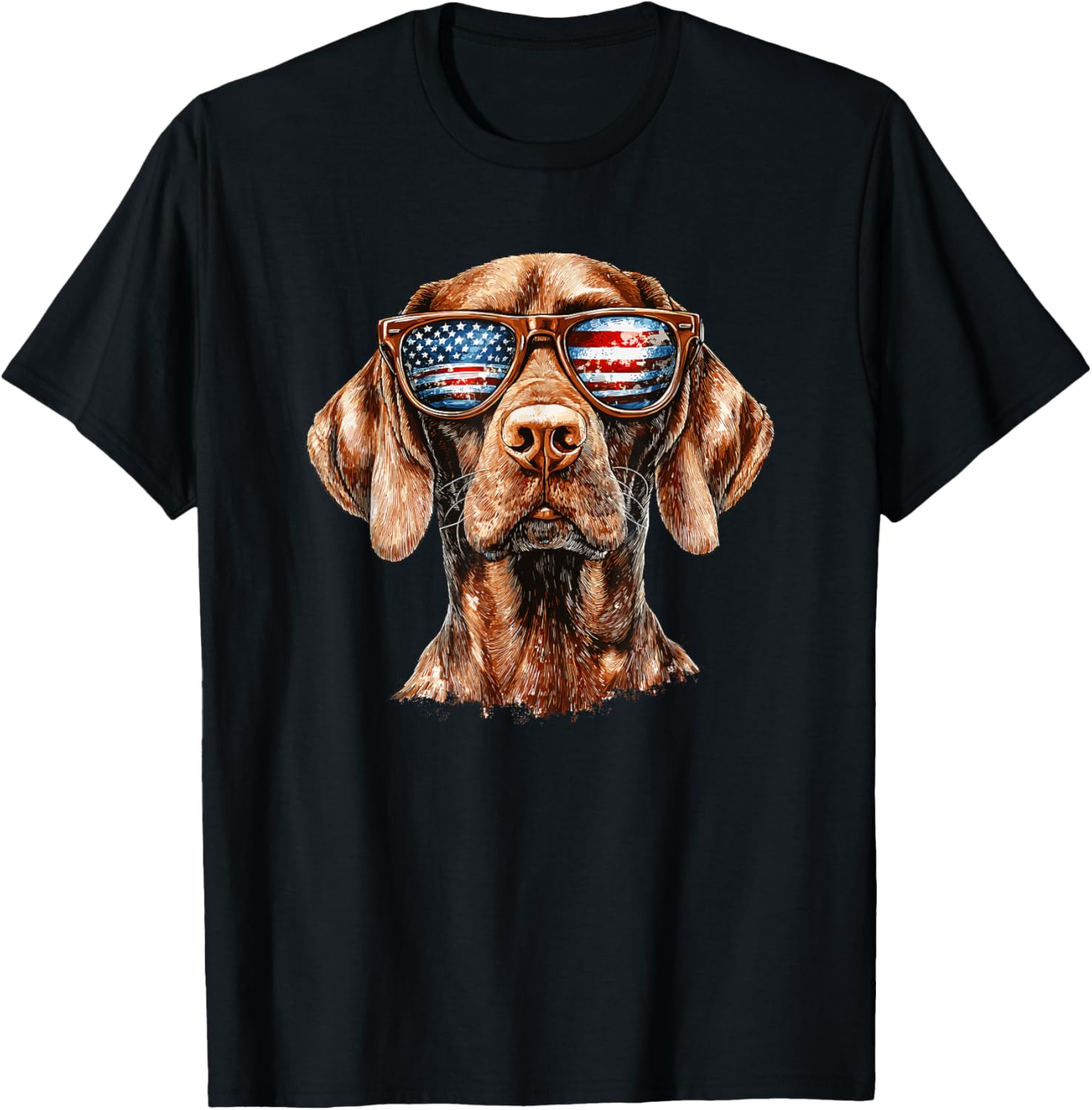 Patriotic Vizsla Usa Flag Sunglasses Dog Lover 4Th Of July
