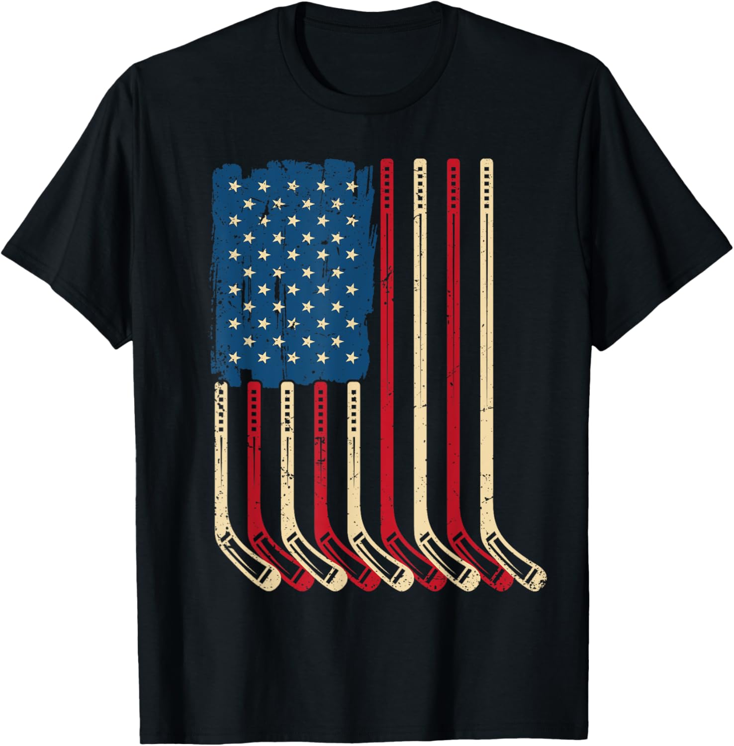 Usa Flag Hockey Sticks Patriotic Youth Ice Hockey Player