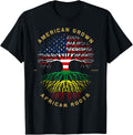 American Grown With African Roots Tree Usa Flag Unique
