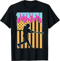Baseball Drip Bat Boys Ice Cream American Flag 4Th Of July