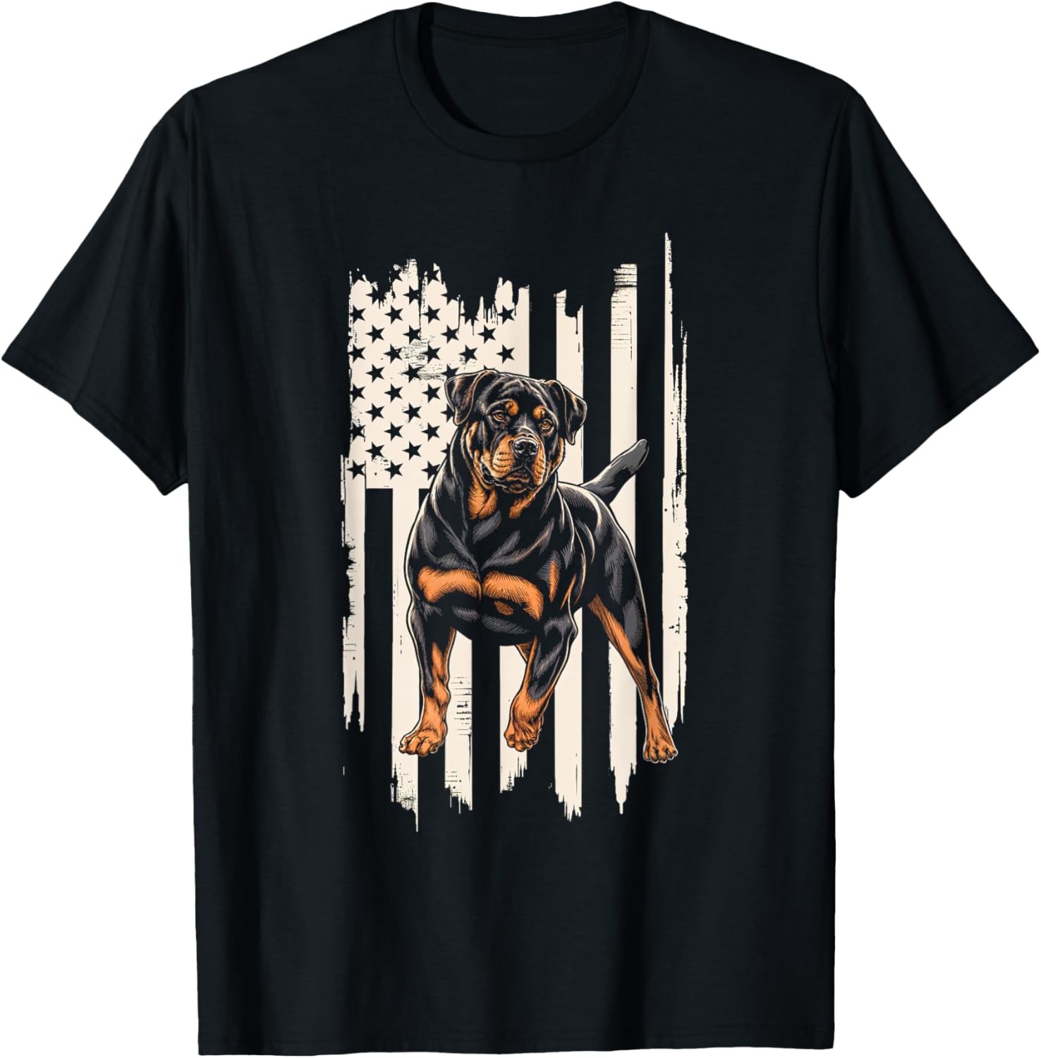 Rottweiler American Flag Dog Rottweiler Patriotic