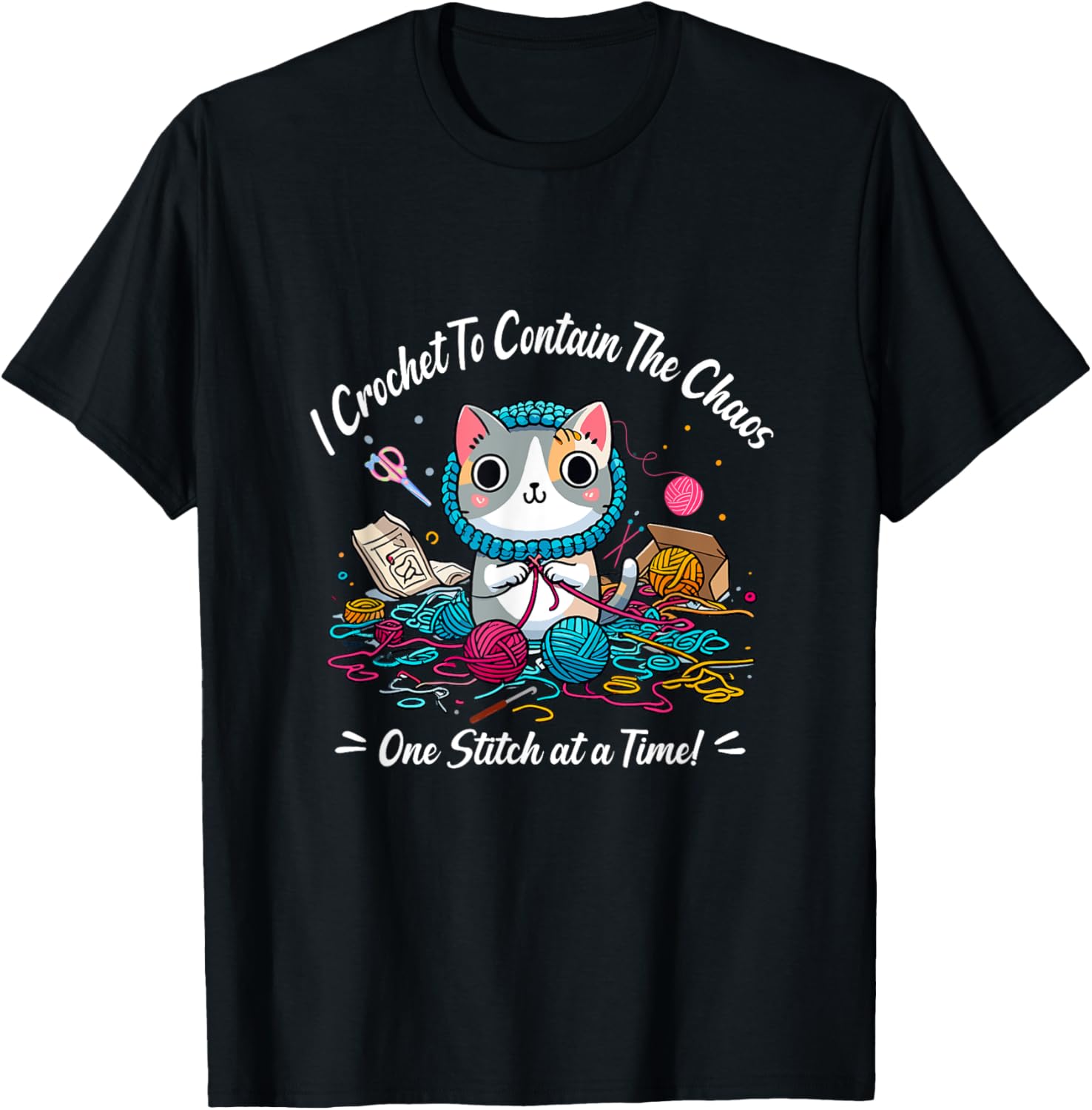 Funny Crochet Graphic Theme Tee Shirts Yarn Crochet Lover