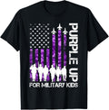 Purple Up For Military Kids Military Child Month Usa Flag