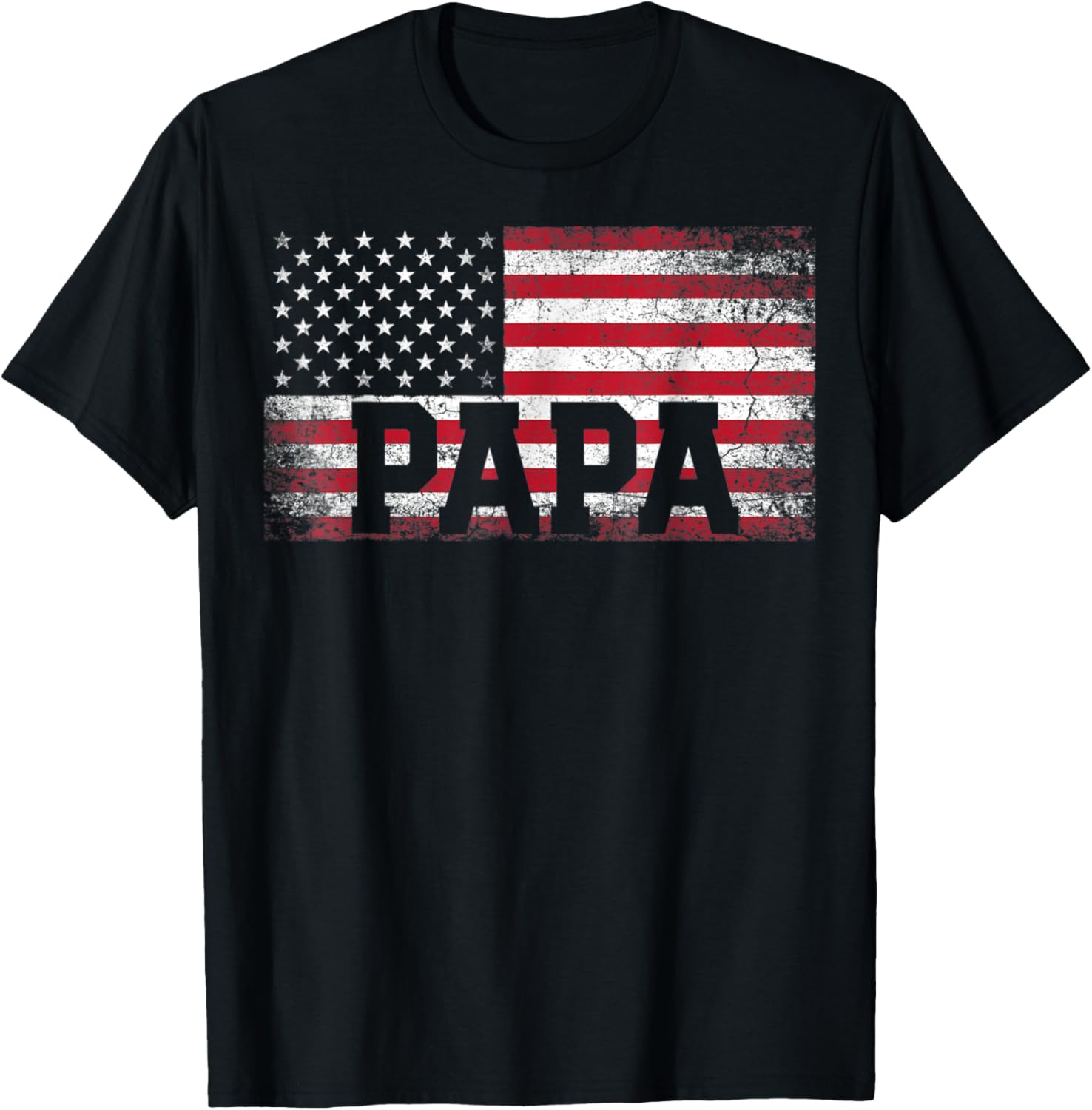 Mens Papa American Flag Fathers Day 4Th Of July Grandpa