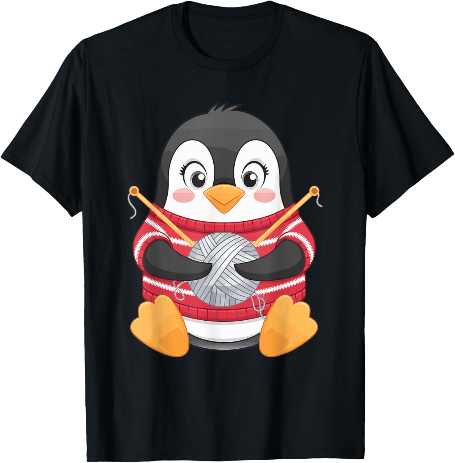 Knitting Penguin Yarn Lover Cute Knit