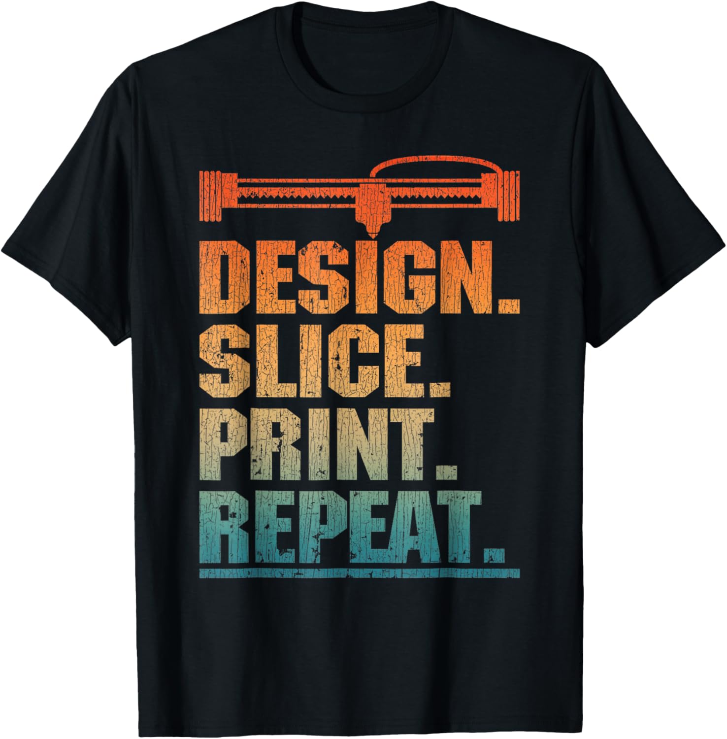 Vintage Funny 3D Printing Design Men Women 3D Printer Lo