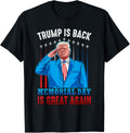 Trump Is Back Memorial Day Is Great Again American Flag