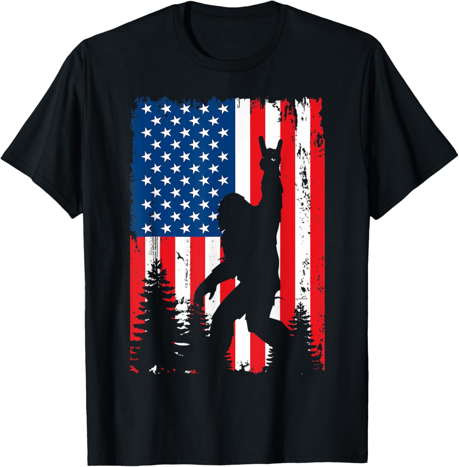 Bigfoot American Flag 4Th Of July Patriotic