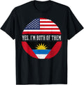 Half American Half Antiguan Usa Flag Antigua And Barbuda