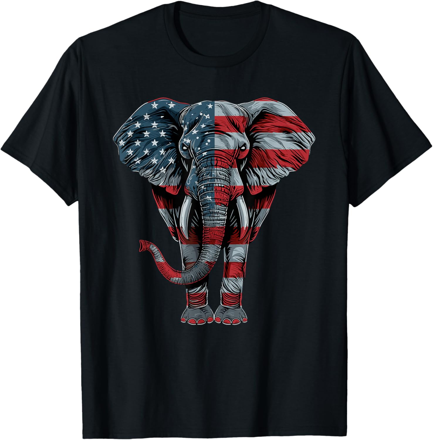 Elephant Patriotic 4Th Of July Usa American Flag