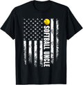 Vintage American Flag Softball Uncle Christmas
