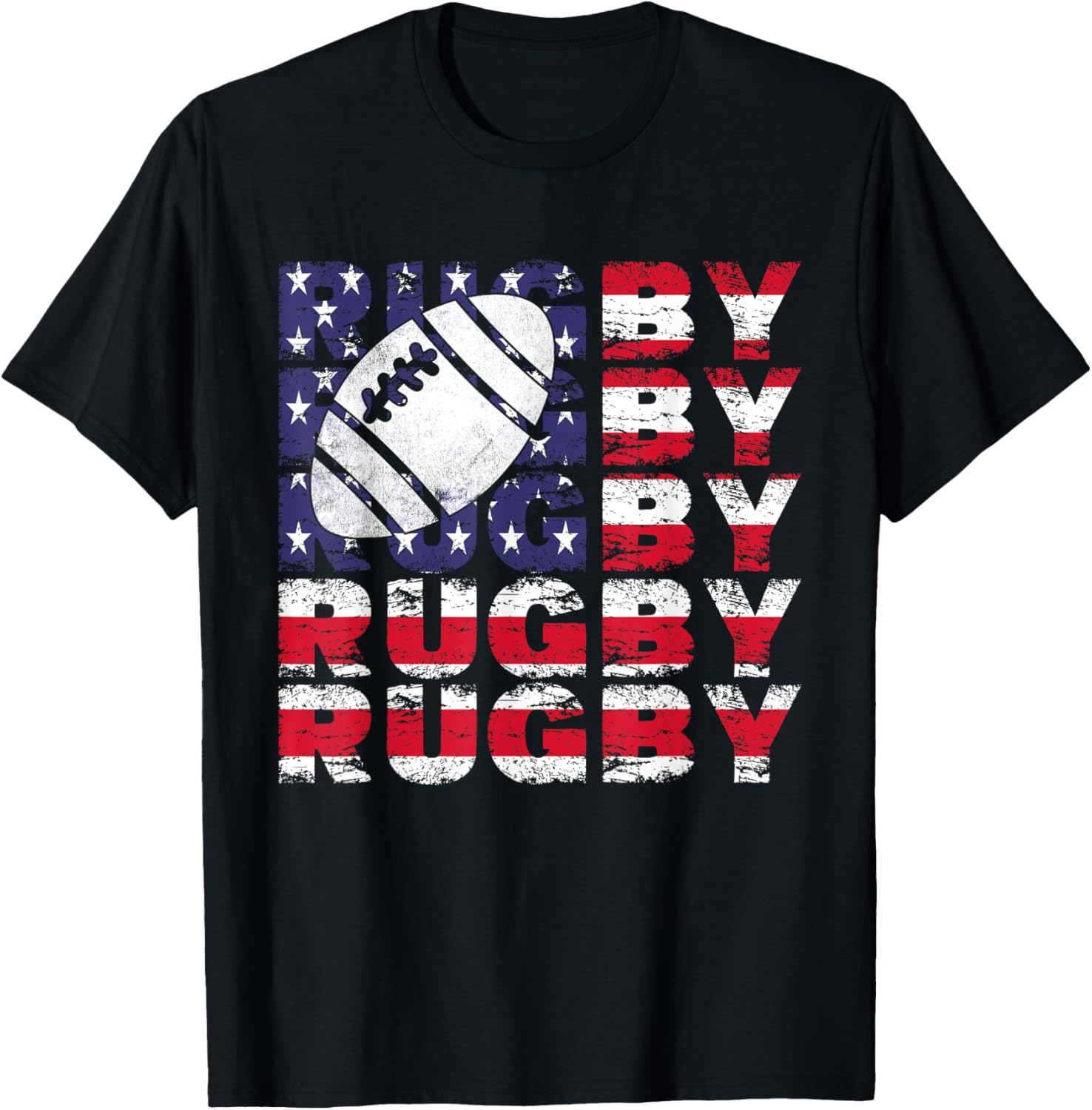 4Th Of July Rugby American Flag Vintage Sports Patriotic
