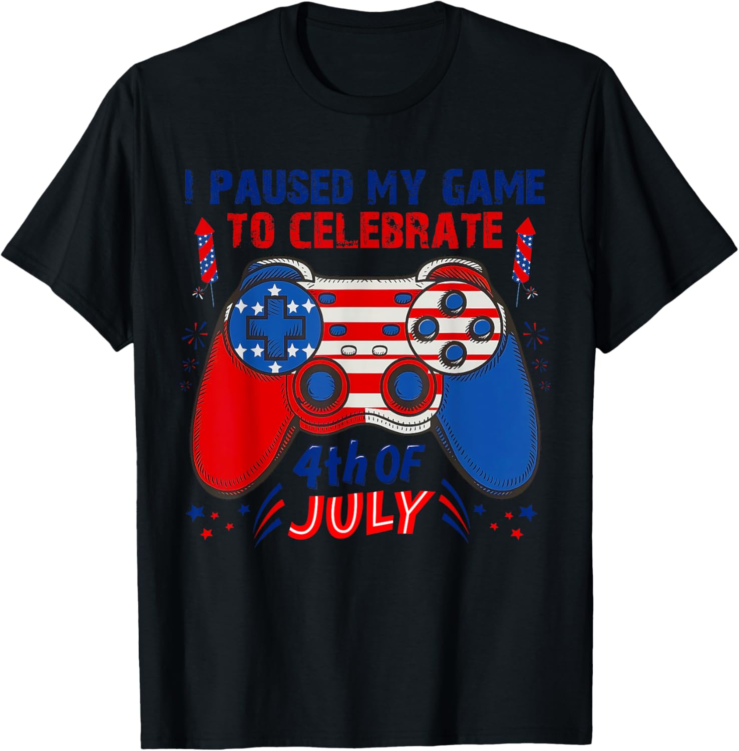 Gamer 4Th Of July American Flag Gaming Lover Boys Girls Teen