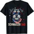 Funny Schnauzer Dad Usa Stars 4Th Of July Fathers Day