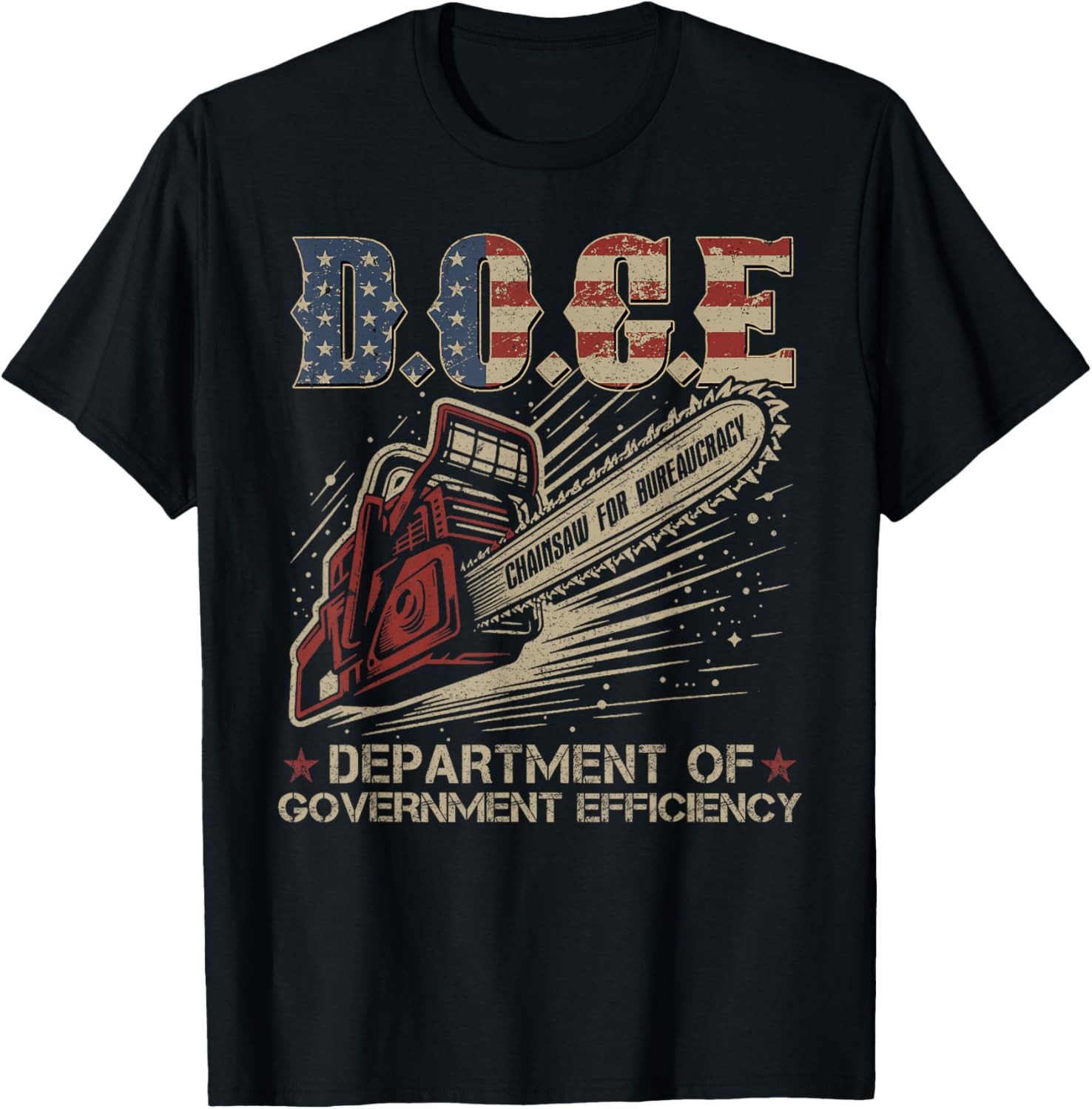 Chainsaw For Bureaucracy Funny Doge Doge Usa Flag