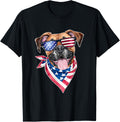 Boxer Dog American Flag 4Th Of July For Dog Lovers Men Women