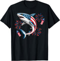 Shark Usa American Flag 4Th Of July Funny Boys Girls Kids