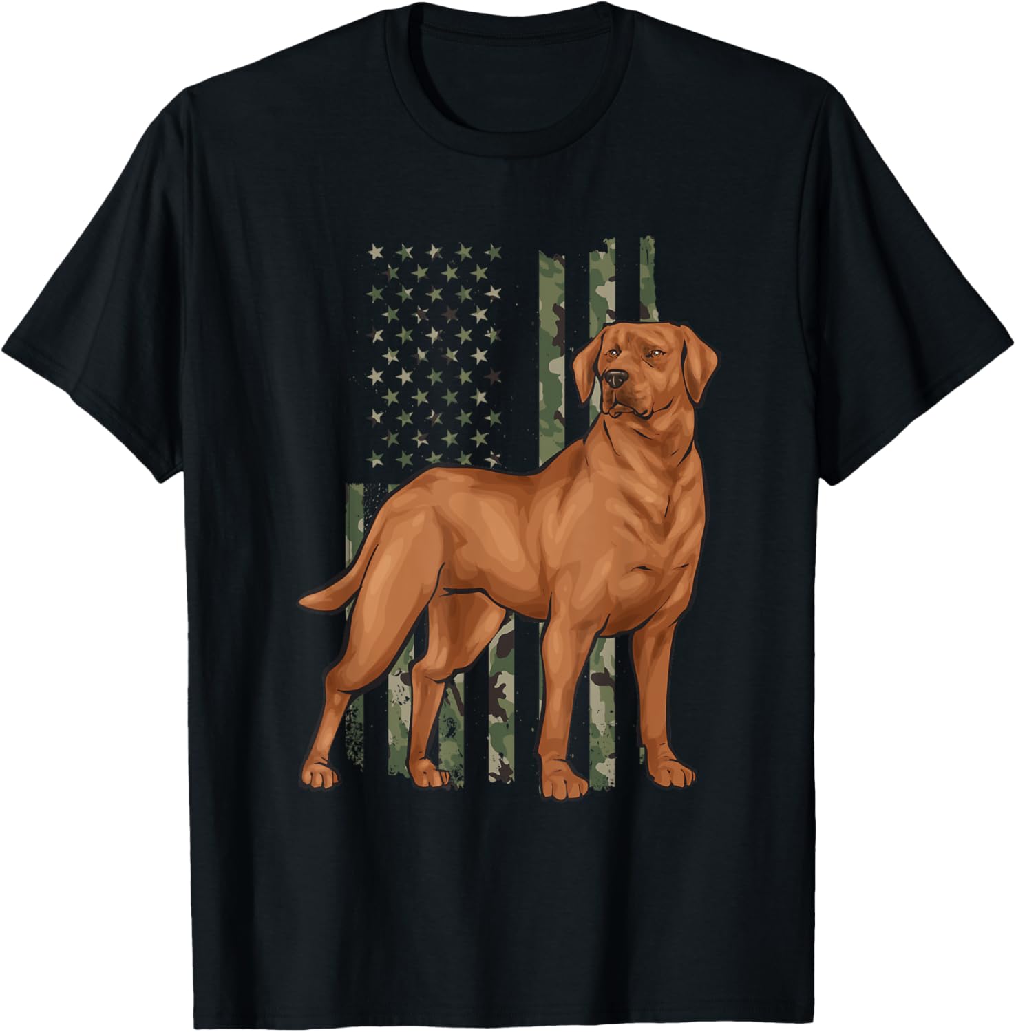 Foxred Lab American Flag Fox Red Labrador Retriever