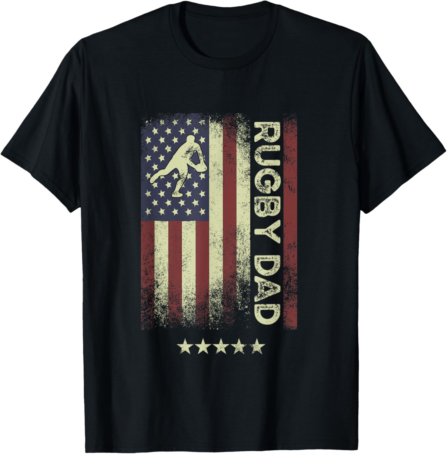 Usa American Flag Rugby Dad