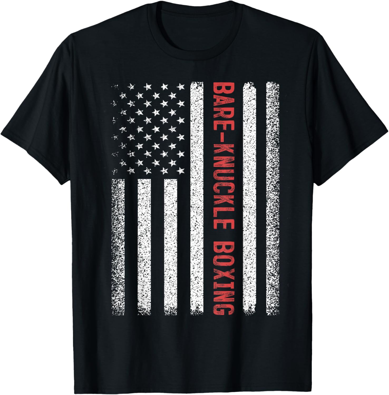 Bare Knuckle Boxing American Flag 4Th Of July T Shirtblacksmall