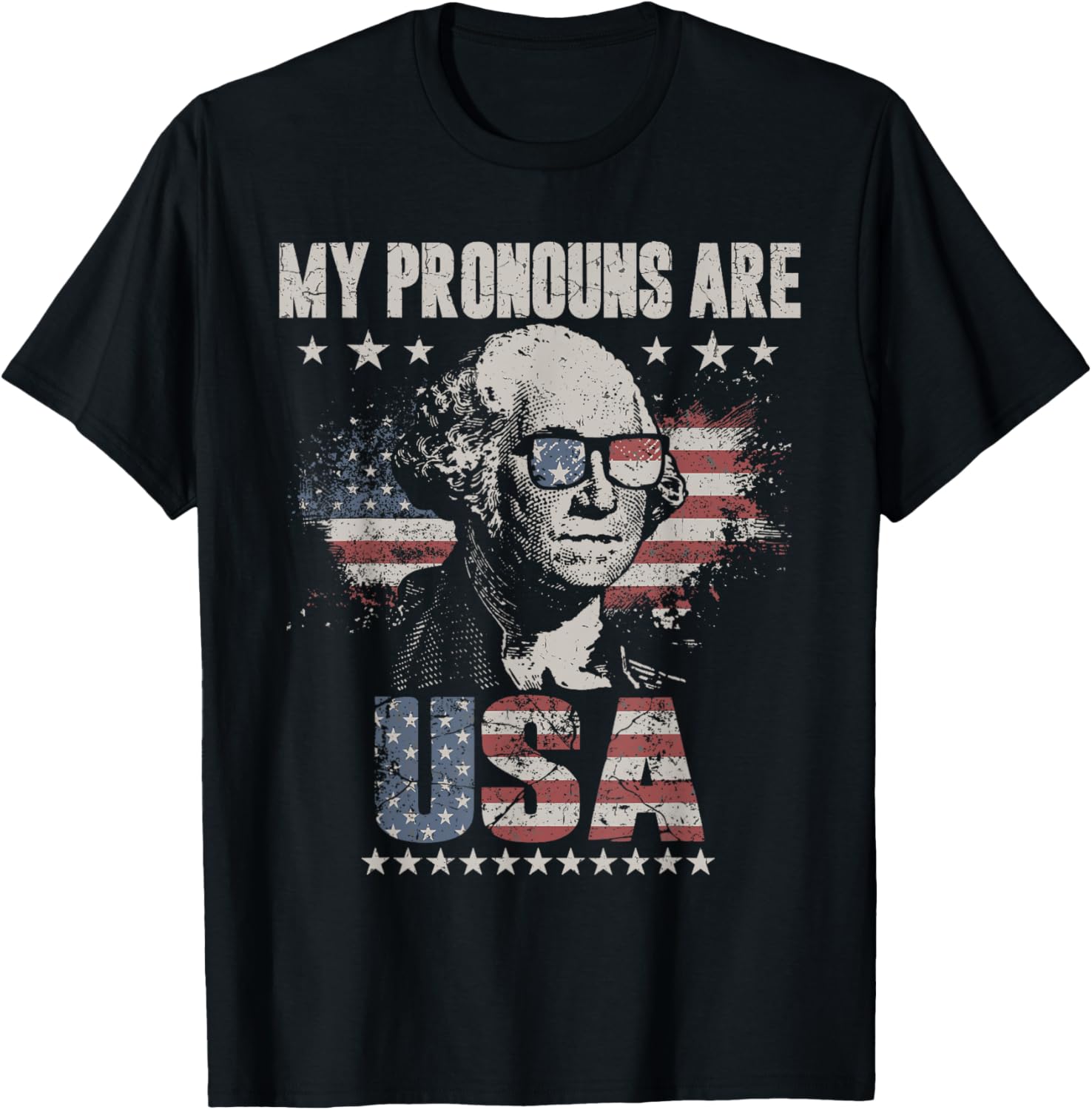 4Th Of July My Pronouns Are Usa Flag For Men Women Kids