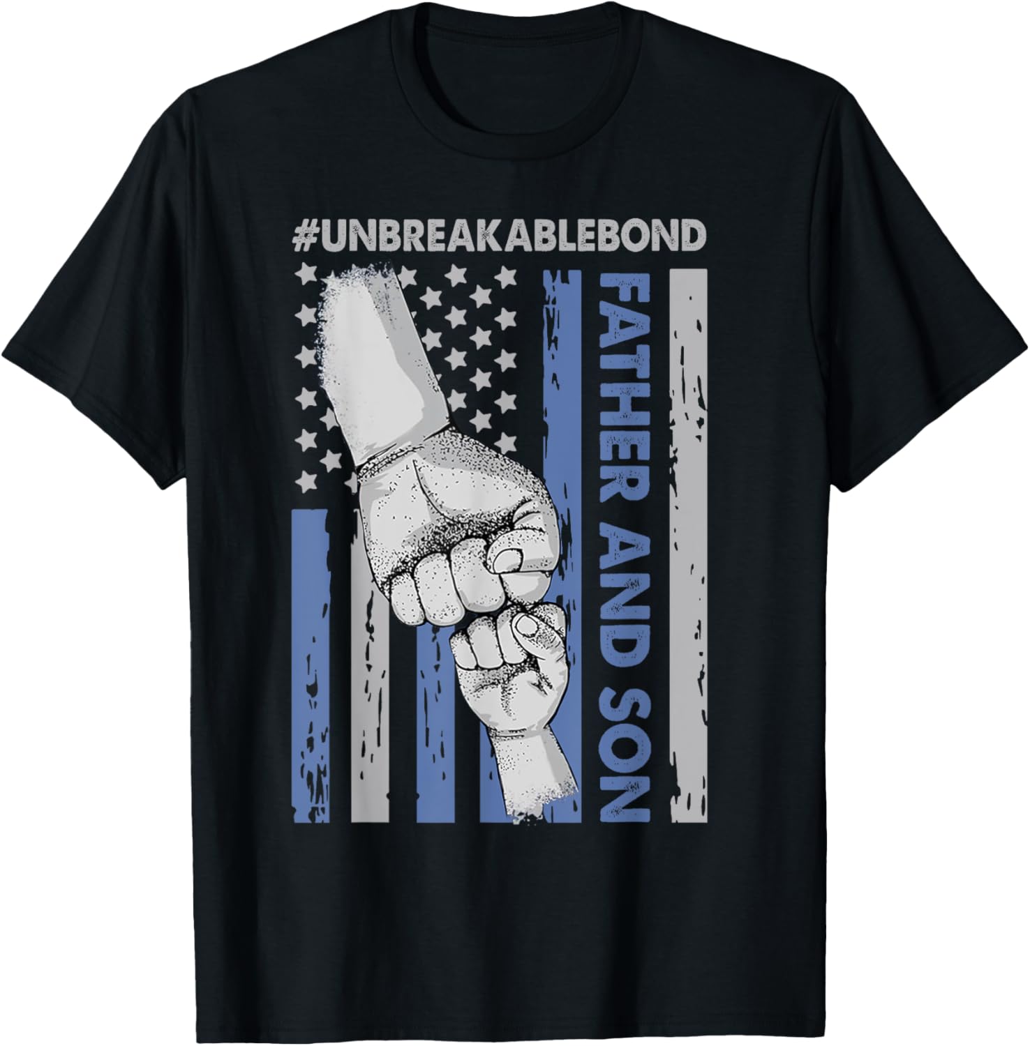 Father And Son Unbreakable Bond American Flag Fathers Day