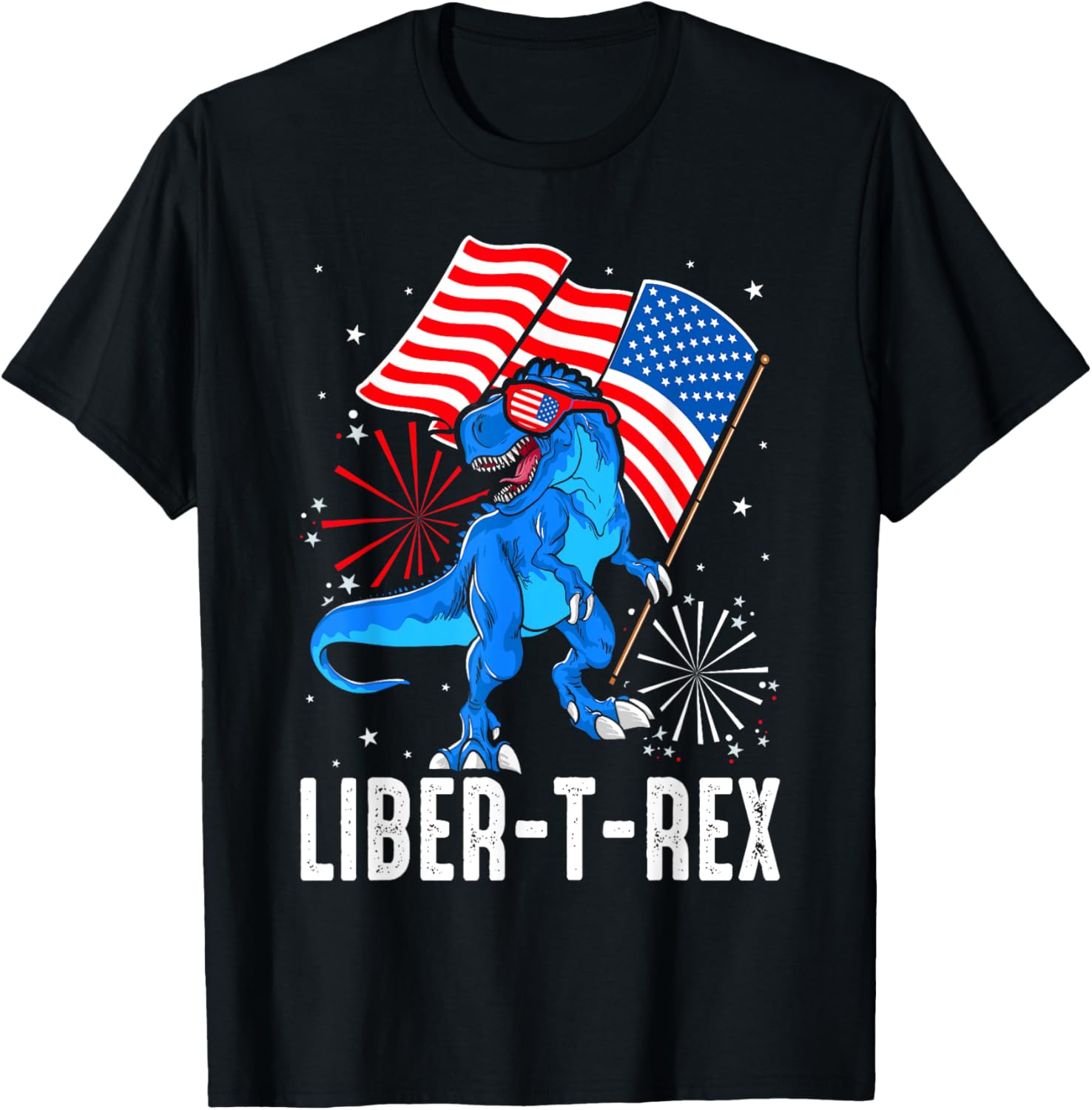 Patriotic Dinosaur 4Th Of July Usa Flag T Rex American Dino